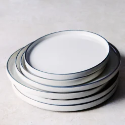 Service 4 assiettes plates Creamy