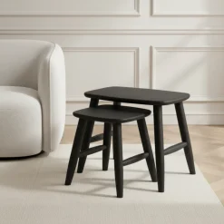 Tabouret en chêne Saba