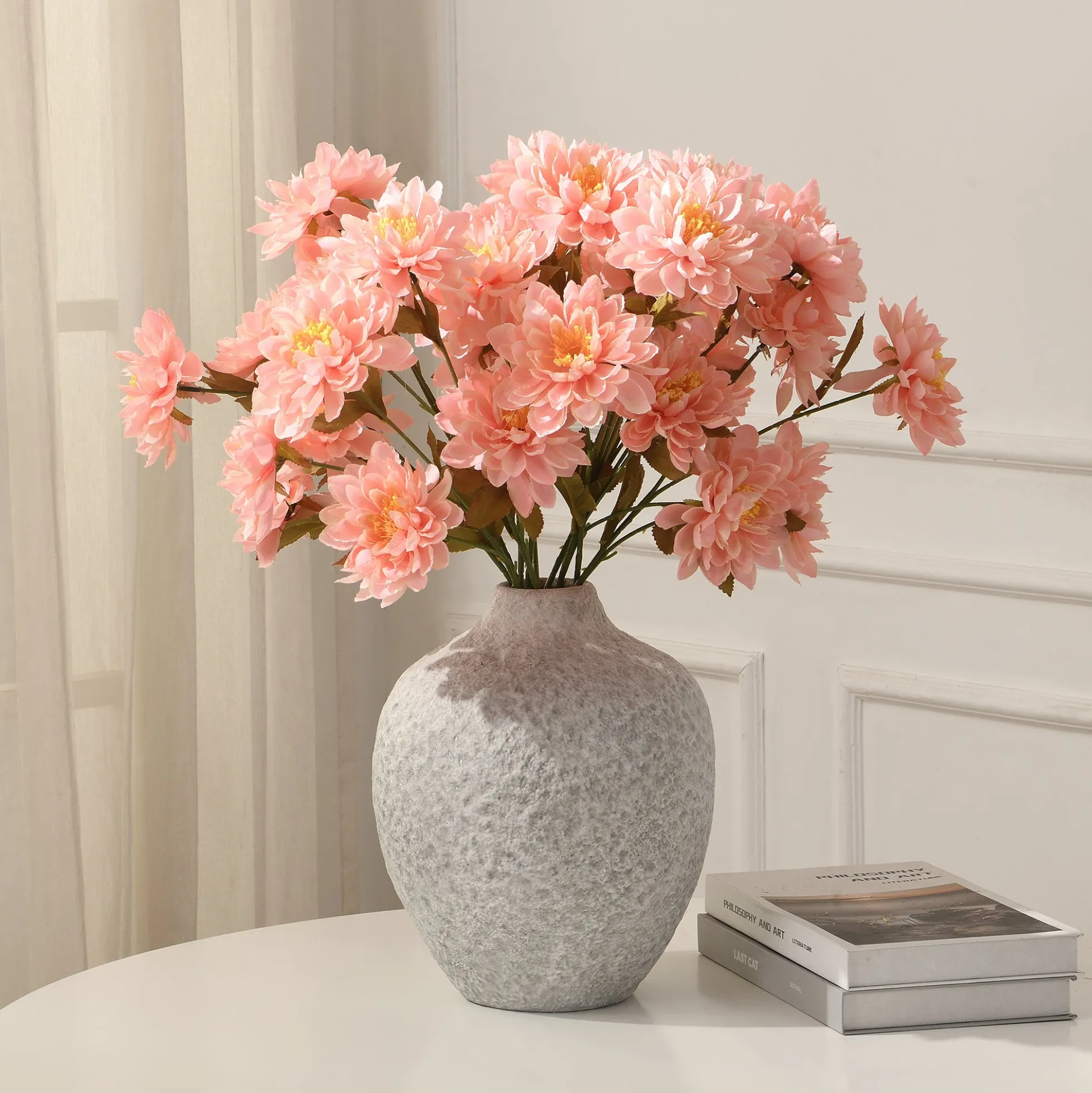 Tige de Dahlia 3 fleurs 63 cm