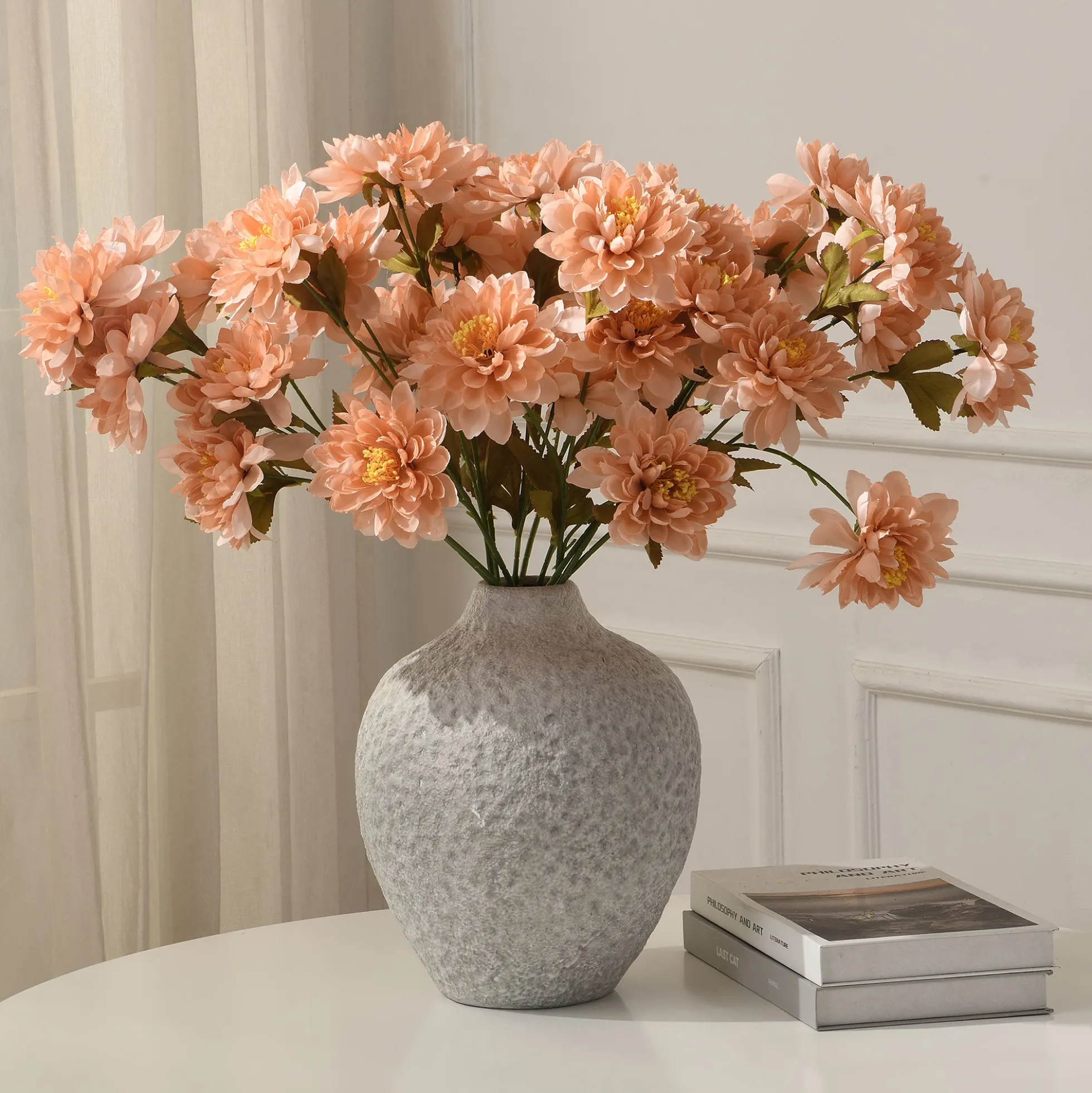 Tige de Dahlia 3 fleurs 63 cm