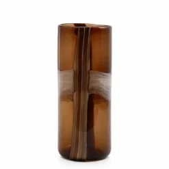 Vase en verre soufflé Linéa 40 cm