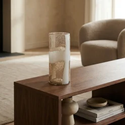 Vase en verre soufflé moucheté Mirage 39 cm