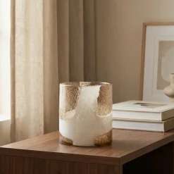 Vase en verre soufflé moucheté Mirage 20 cm