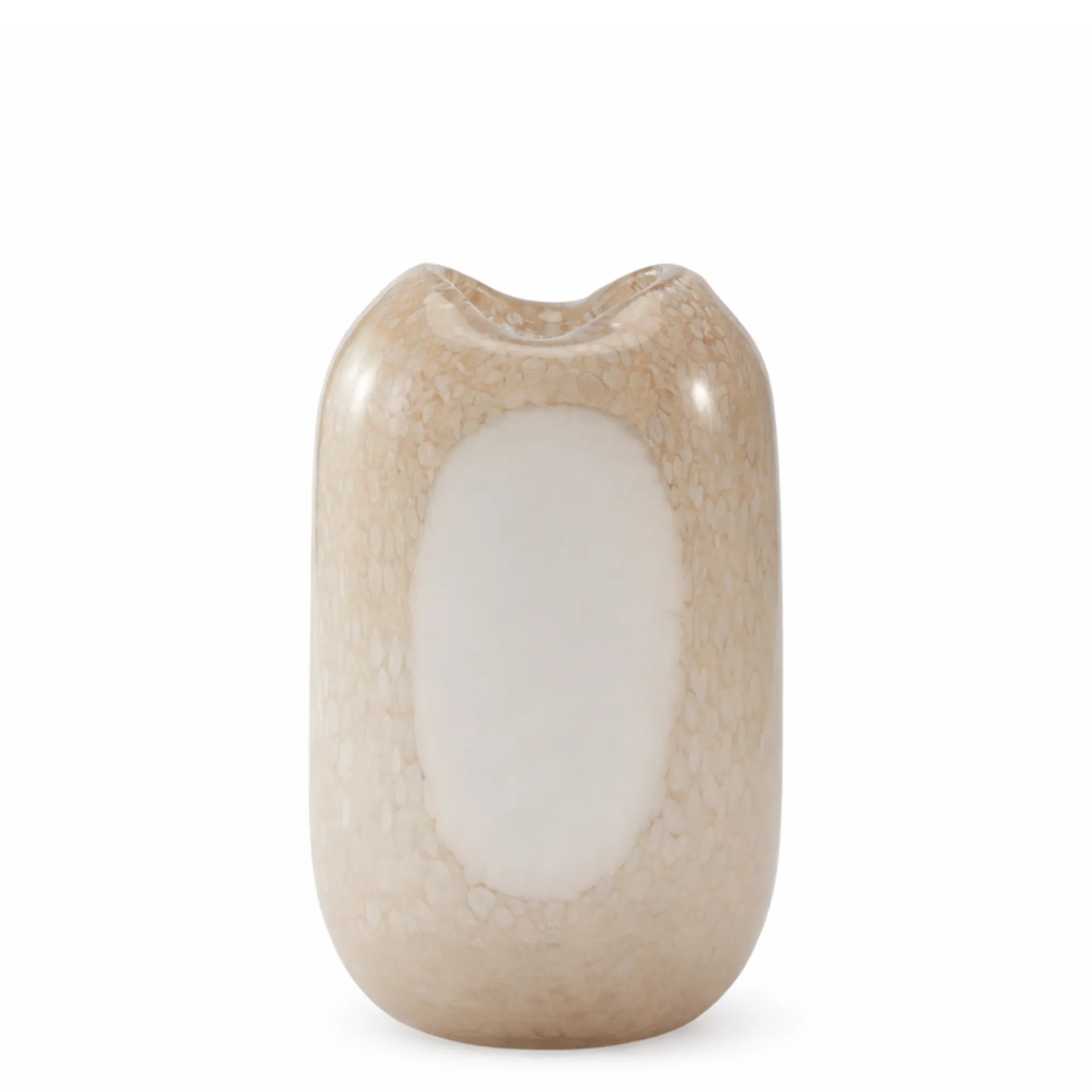 Vase en verre soufflé Opale 32 cm