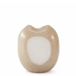 Vase en verre soufflé Opale 22 cm