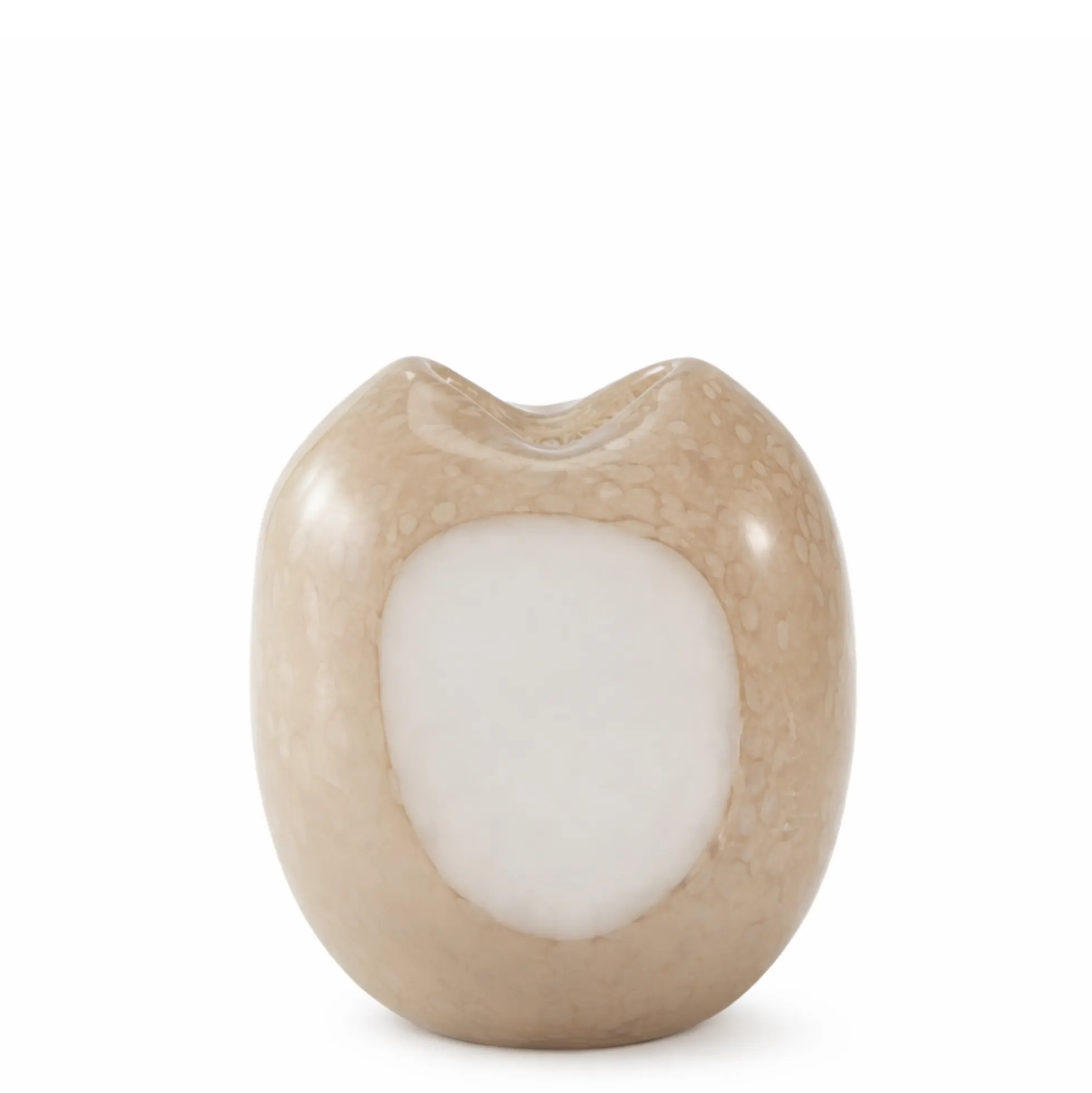 Vase en verre soufflé Opale 22 cm