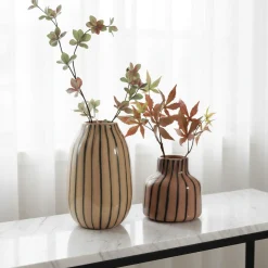 Vase en verre Strio 18 cm