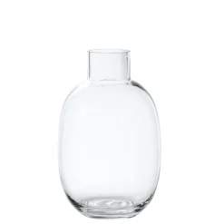 Vase transparent Arrondi avec col étroit