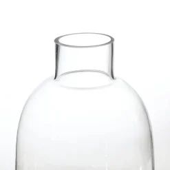 Vase transparent Arrondi avec col étroit