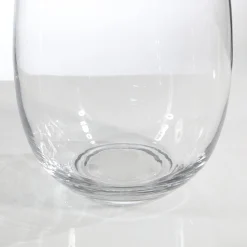 Vase transparent Arrondi avec col étroit